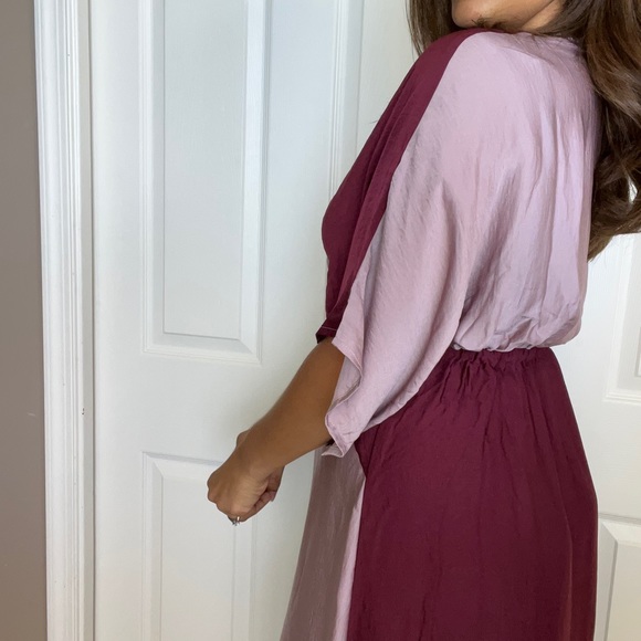 Oddi Satin Color Block Dress - Picture 2 of 3